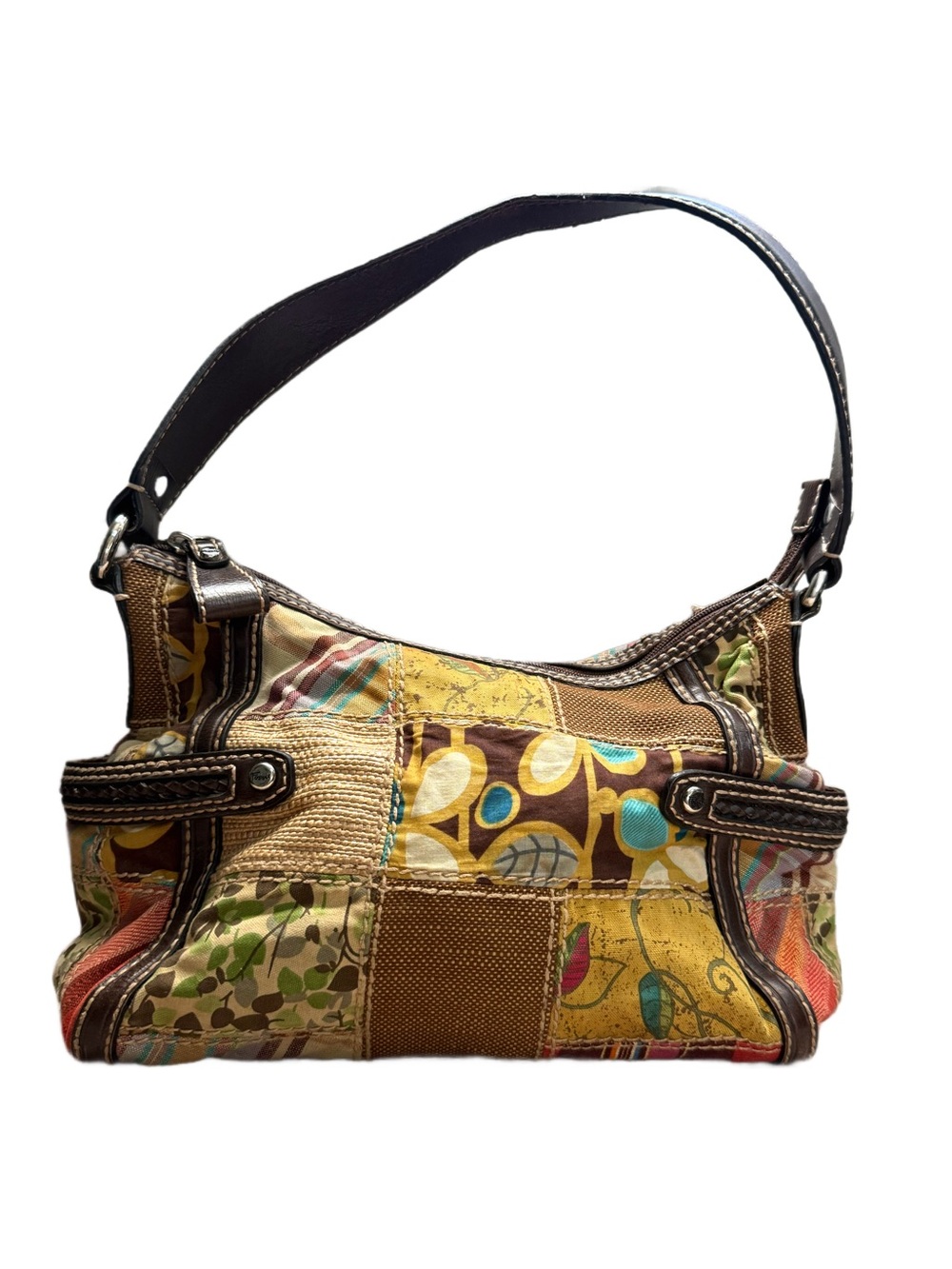 Vintage fossil y2k patchwork bag Shoulder purse